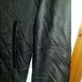 BNWT Lee Cooper Black padded bomber mens jacket faux leather sleeves size XXL Image 4