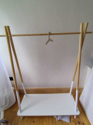 Children's Wooden Clothes Rail