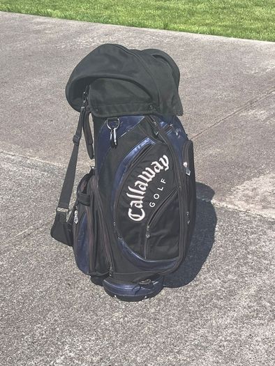 Vintage Callaway Golf Classic Black Blue Cart bag