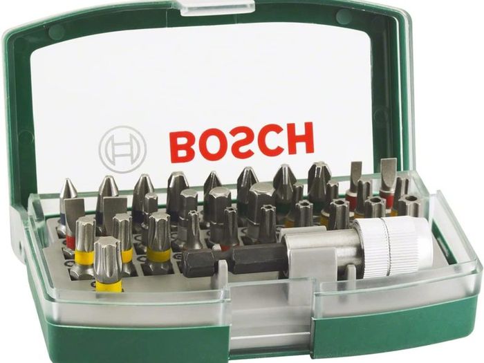 32pc. Screwdriver Bit Set (PH-, PZ-, Hex-, T-, TH-, S-Bit, Accessories Drill and Screwdriver)