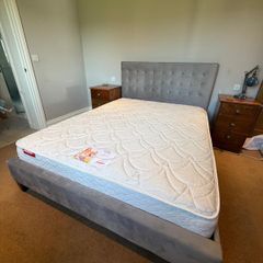 King size bed & mattress