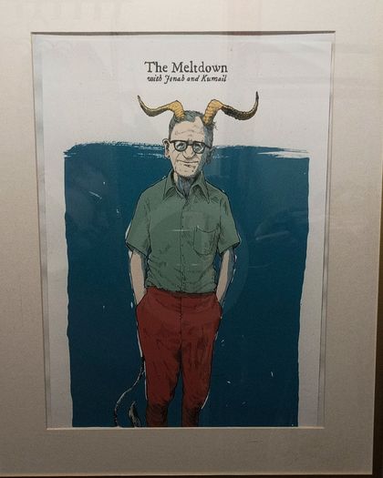 2014 Dave Kloc The Meltdown with Jonah Ray and Kumail Nanjiani Grampus Krampas Limited Edition Art Screen Print