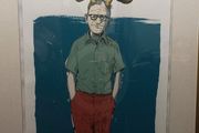 2014 Dave Kloc The Meltdown with Jonah Ray and Kumail Nanjiani Grampus Krampas Limited Edition Art Screen Print