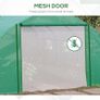 Walk-in Polytunnel Garden Greenhouse, Outdoor Mesh Door Greenhouse with PE Cover and 6 Windows, 3.5 x 3 x 2m, Green (FREE SHIPPING) Image 9