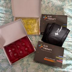 NEW Clix Therapy Hot & Cold Gel Pack Set + Back Support Belt