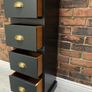 Tall Narrow 4 Drawer Chest of Drawers / Storage Unit Refinished Image 5