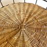 Vintage Wicker and Iron Large Tray, Home Decor Display Image 6