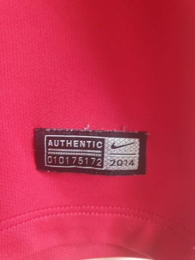 Manchester united 2014/2015 home football jersey shirt  Size M medium NIKE dri-fit chevrolet Man U