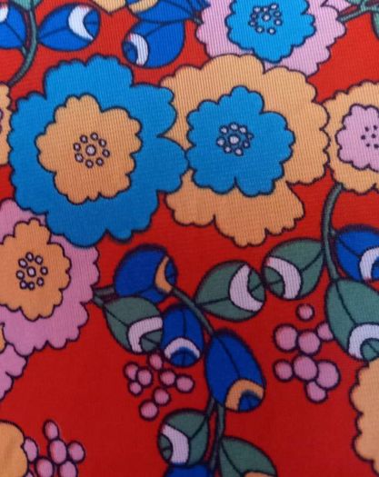 Psychedelic Festival Vintage Halter Dress