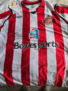 Signed Niall Quinn Sunderland Shirt