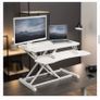 VIVO 81cm white desk converter with keyboard tray Image 4