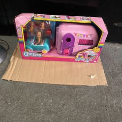 Barbie Club Chelsea Camper Playset with Doll, Puppy & Accessories