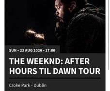 the weekend tickets  standing