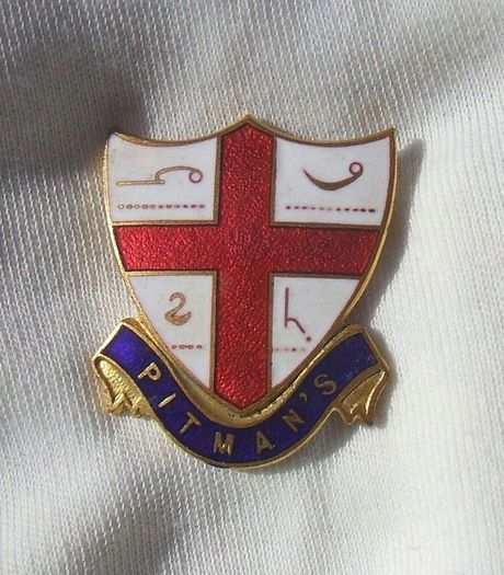 PITMAN'S SHORTHAND (phonetic writing system) - graduate's proficiency award badge (1920's)