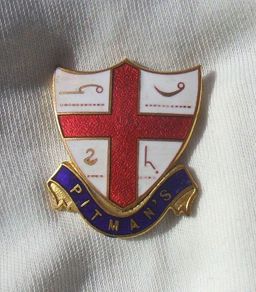 PITMAN'S SHORTHAND (phonetic writing system) - graduate's proficiency award badge (1920's)