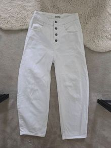 12 Storeez Barrel white Jeans S