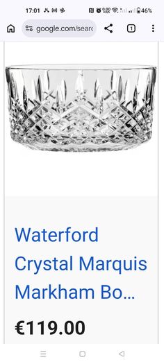 Waterford Markham 23cm bowl
