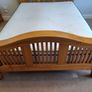 King size bed - solid oak Image 9