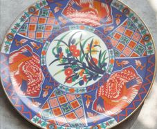 Vintage Japanese Imari Eiwa Kinsei Porcelain Plate Phoenix