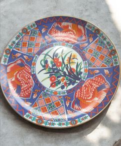 Vintage Japanese Imari Eiwa Kinsei Porcelain Plate Phoenix