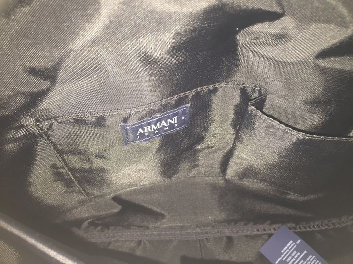 armani messenger laptop travel bag shoulder black