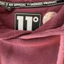 11 Degrees Zip Up Hodded Sweater. Medium. In Excellent Condition. Muted Plum / Wine. Weighty. Image 4