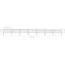 Garden Fence with Spear Top Steel 11.9x0.8 m Black Image 5
