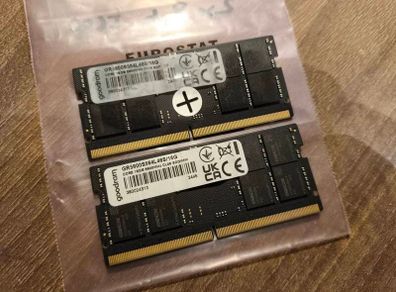 32GB Goodram 2x16GB DDR5 Laptop RAM Sodimm 5600MHz