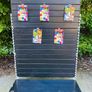 Black Shop Display Shelving Stand - Slat Wall With 30 Hooks Image 2