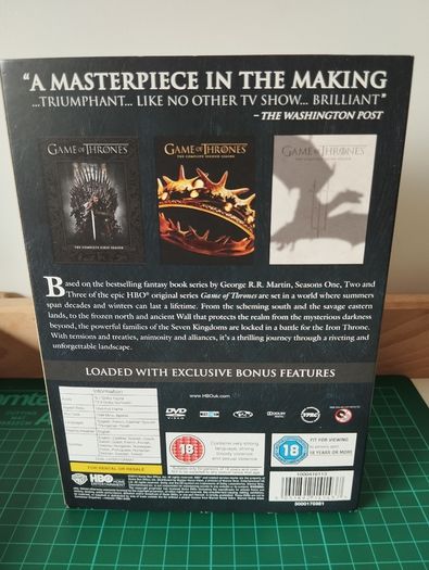 like new Game of Thrones  Seasons 1 to 3 DVD Box Set