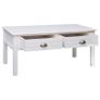 Coffee Table White 100x50x45 cm Wood Image 6