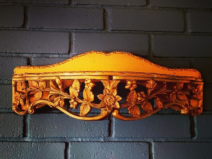 Mid century cast iron wall console