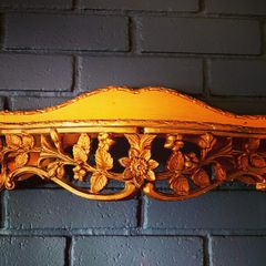 Mid century cast iron wall console