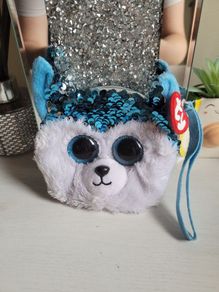 ty reverse sequin husky purse