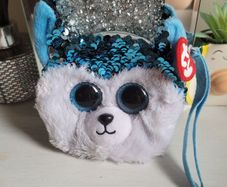 ty reverse sequin husky purse