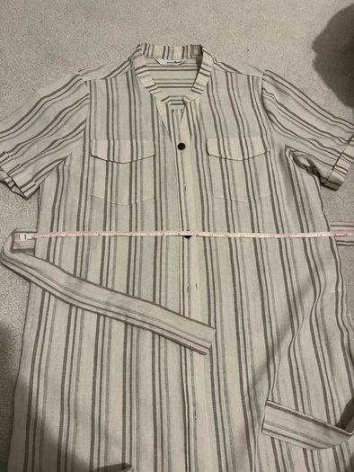 New Linen Blend Shirt Dress
