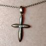 925 Silver Cross Pendant Necklace Image 3