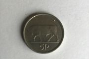 1993 Irish 5 pence coin