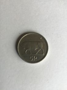1993 Irish 5 pence coin