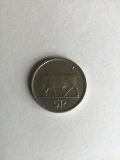 1993 Irish 5 pence coin