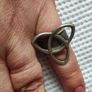 Trinity knot sterling silver vintage ring Image 2
