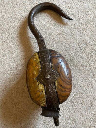 Antique barn/ships pulley block