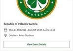 Ireland v Austria