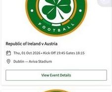 Ireland v Austria
