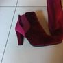 Heavenly Soles Velvet Ankle Boots.  S.6E. New Image 3