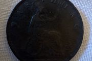 1887 Queen Victoria Farthing Antique British Coin