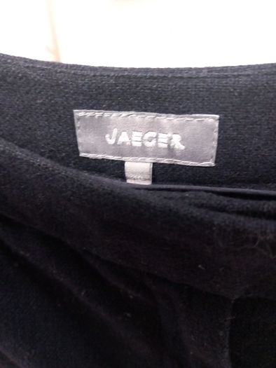 Jaeger Navy Wool Trousers Part Lined Size 10