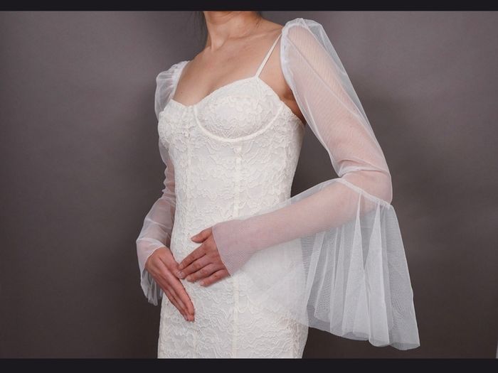 Ivory Detachable Wedding Sleeves