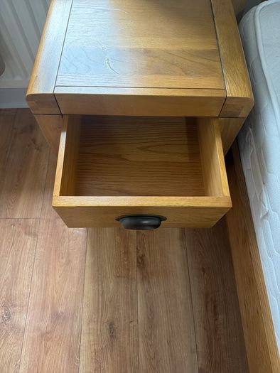 Solid Oak Bedroom Furniture (Double Bed, Mattress, Locker, Dressing table, Chest)