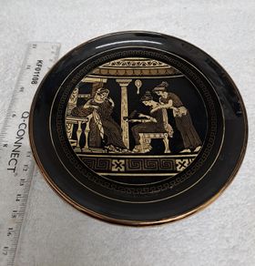Medium wall plate 24 k gold